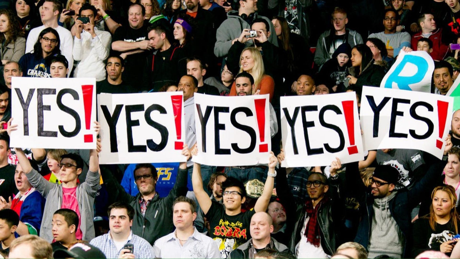 Fans at a WWE Premium Live Event.