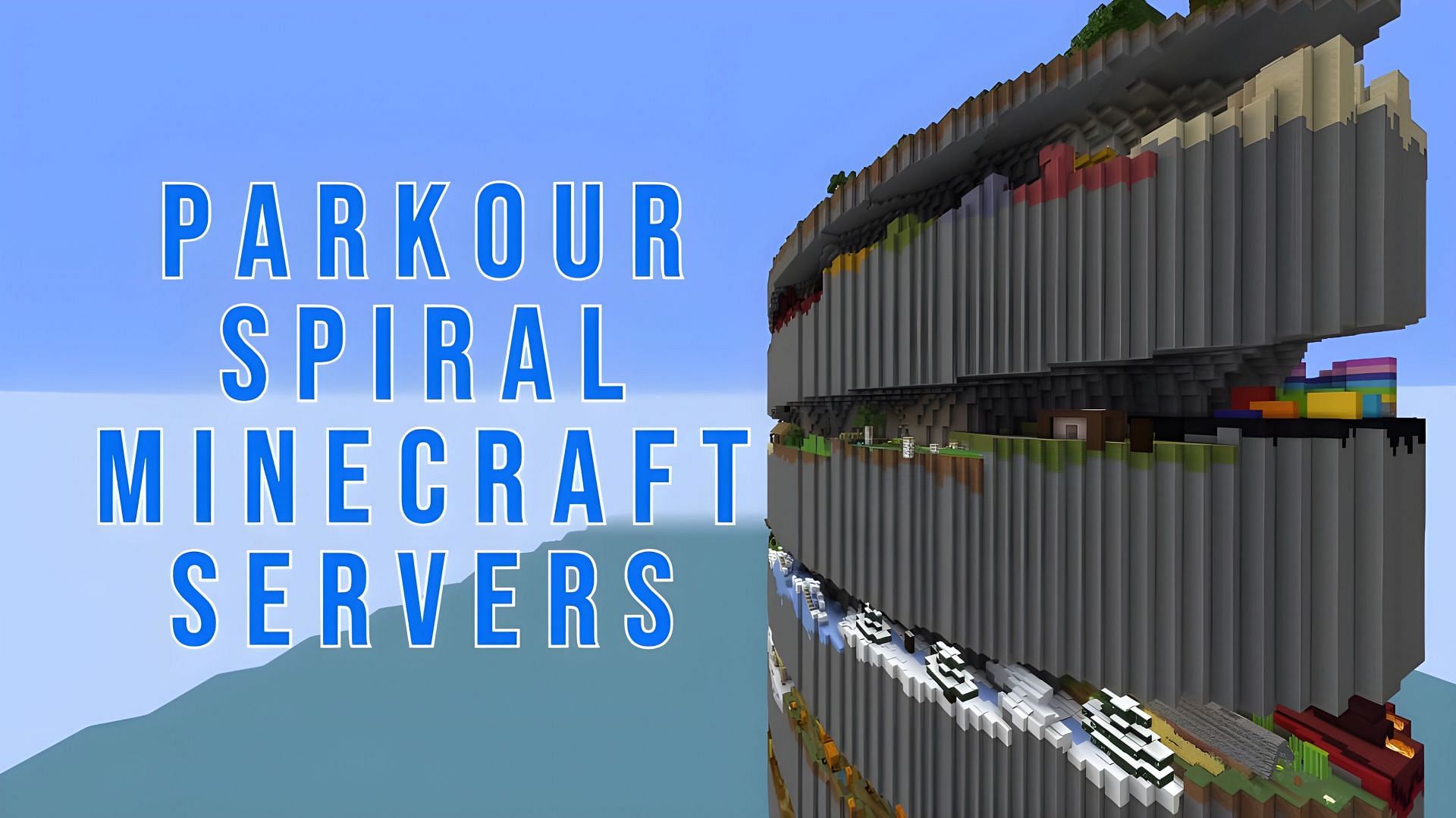 Parkour spiral Minecraft servers are extremely popular (Image via Mojang/Sportskeeda)
