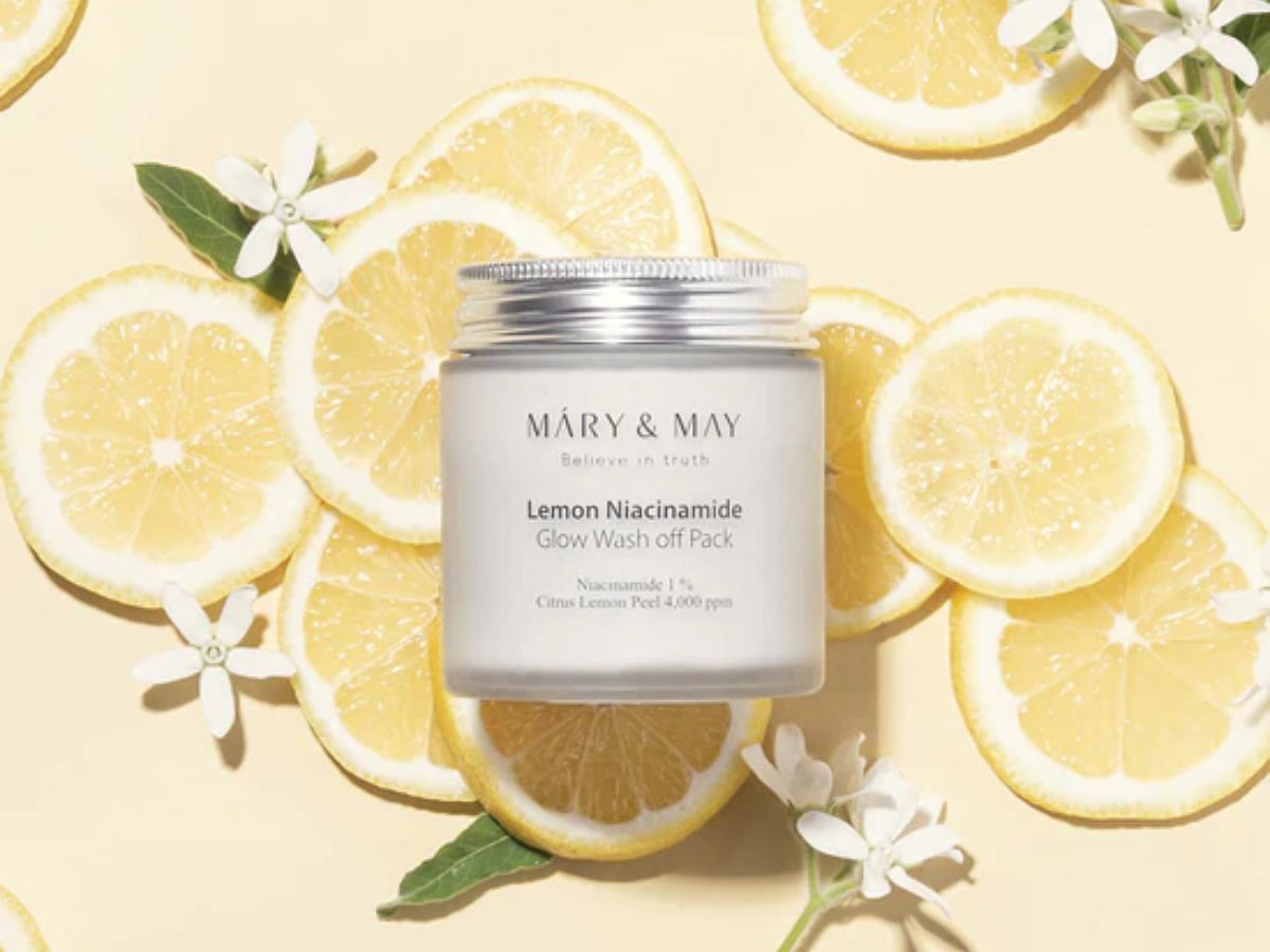 Mary &amp; May Lemon Niacinamide Glow Wash Off Pack (Image via Mary &amp; May)