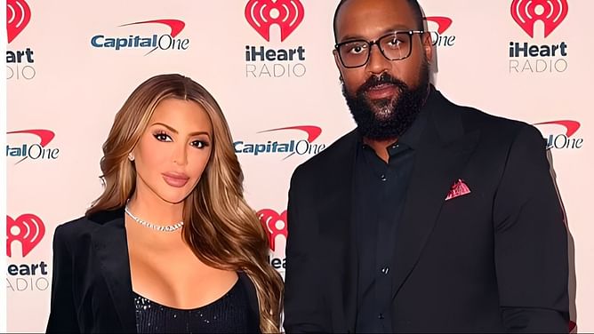 Marcus Jordan shares loved-up photo kissing girlfriend Larsa Pippen as they enjoy late night out in Paris