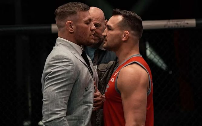 "Who backs out of the pocket first?" - Michael Chandler points out "nervous tension" in Conor McGregor during intense face off at UFC TUF