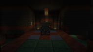 A trial chamber rests near other great structures in this Minecraft Bedrock seed (Image via Mojang)