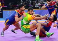 Sachin Tanwar in action (Credits: PKL)