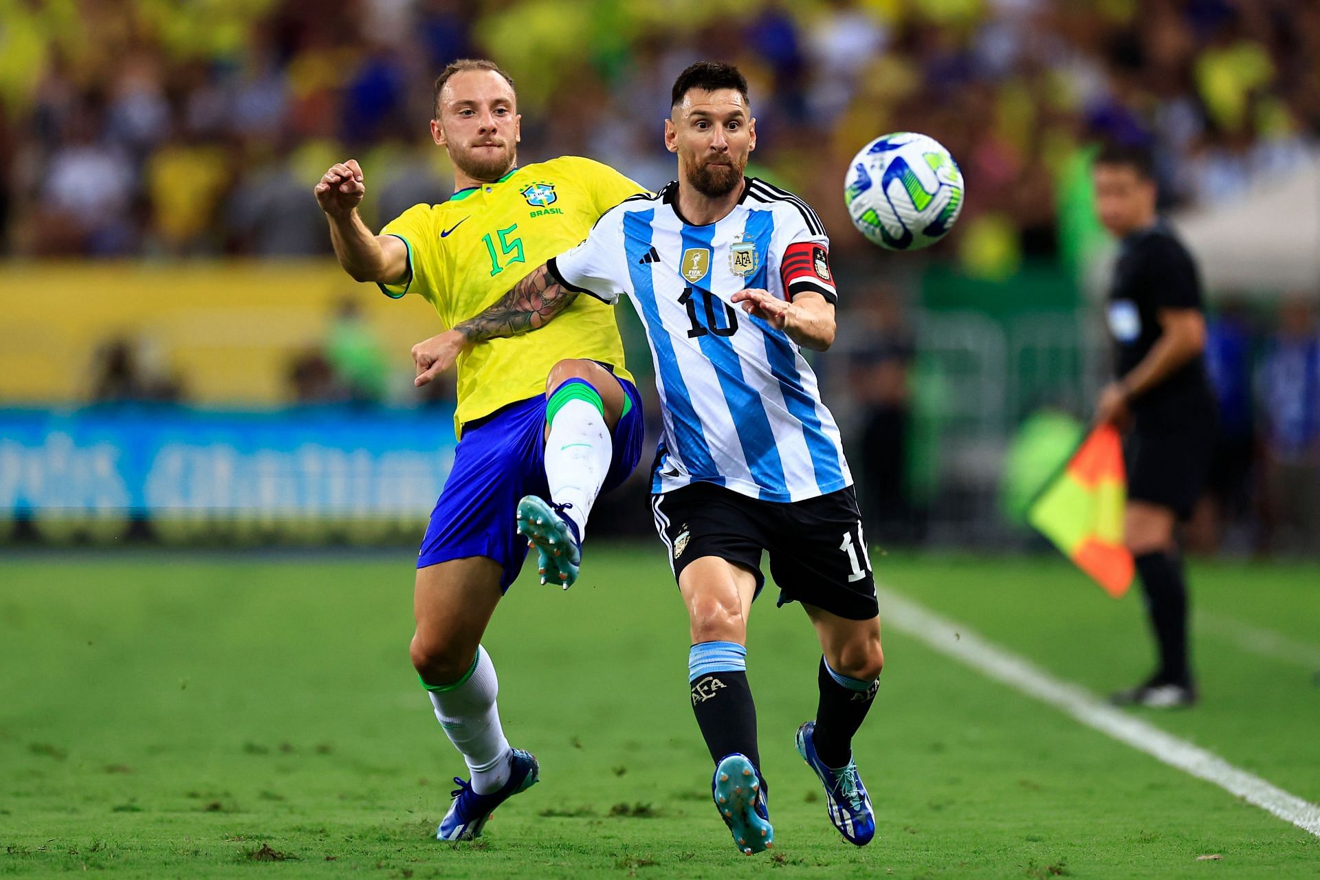 Lionel Messi (right) has scored a few times against Manchester United.