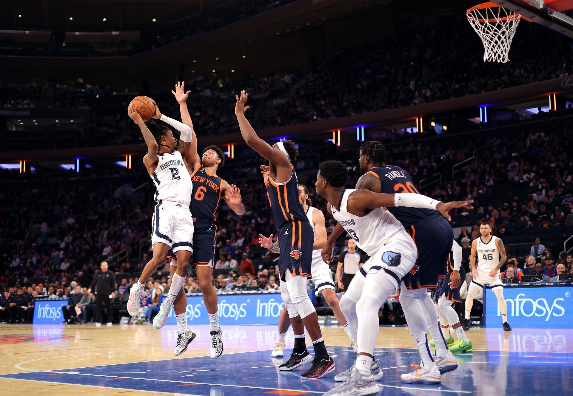 New York Knicks vs Memphis Grizzlies starting lineups and depth chart