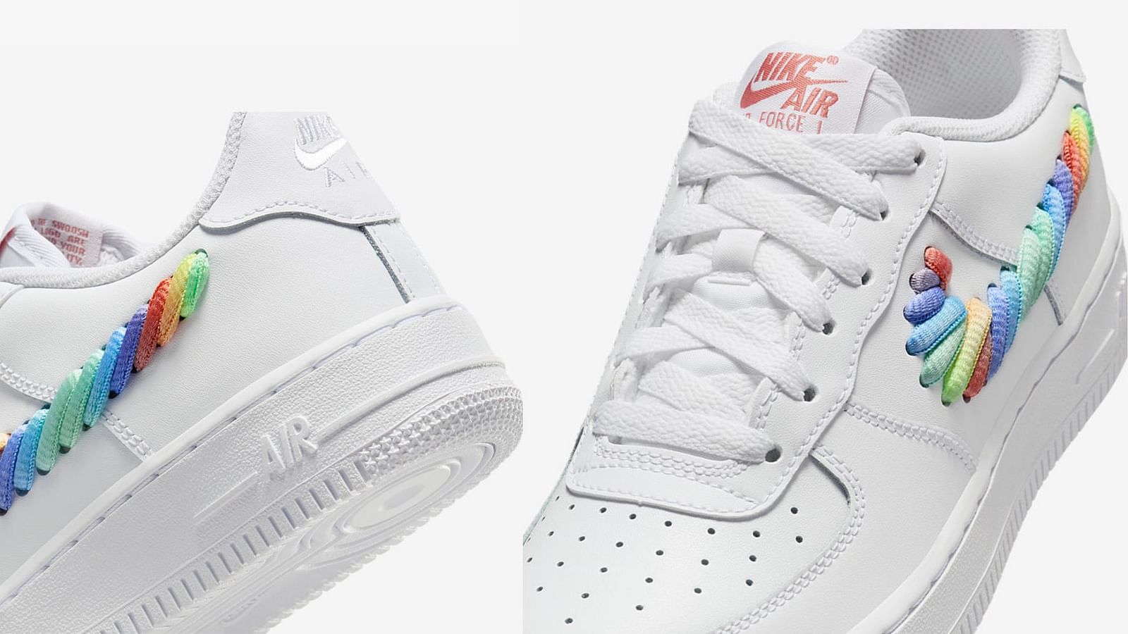 air force 1 rainbow swoosh