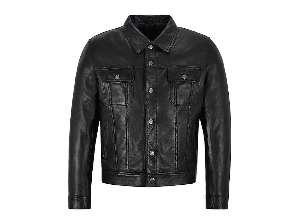 Smart Range classic leather jacket (Image via Amazon)