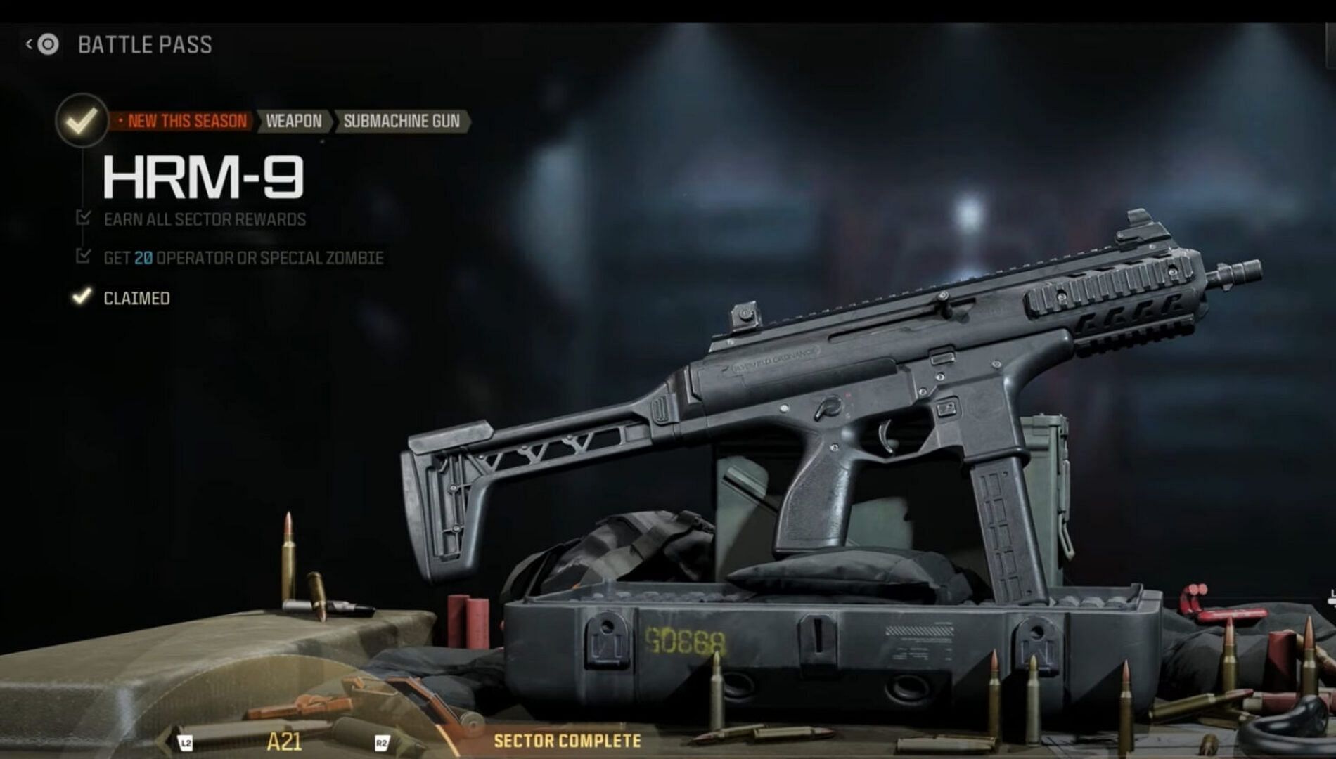 HRM-9 is a battle pass unlock in Modern Warfare 3 and Warzone (Image via Activision)