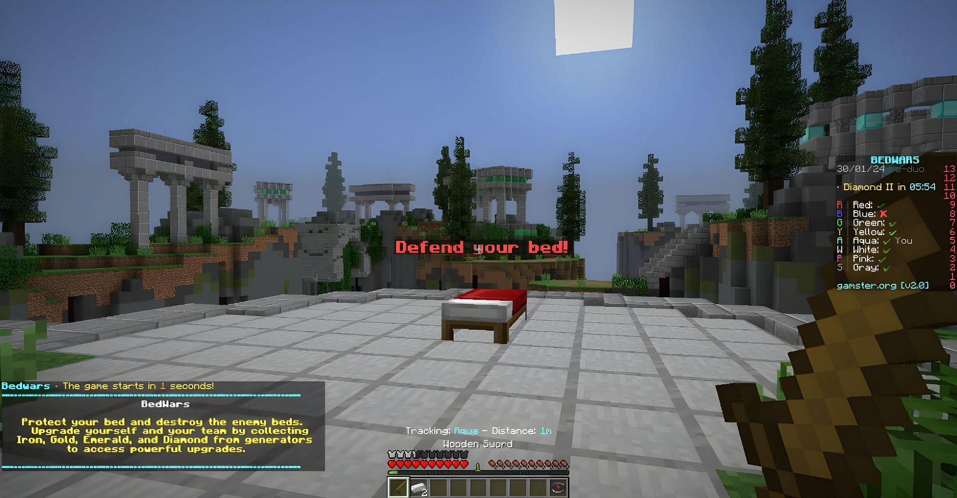 Gamster is an amazing option for players who love minigames (Image via Mojang)