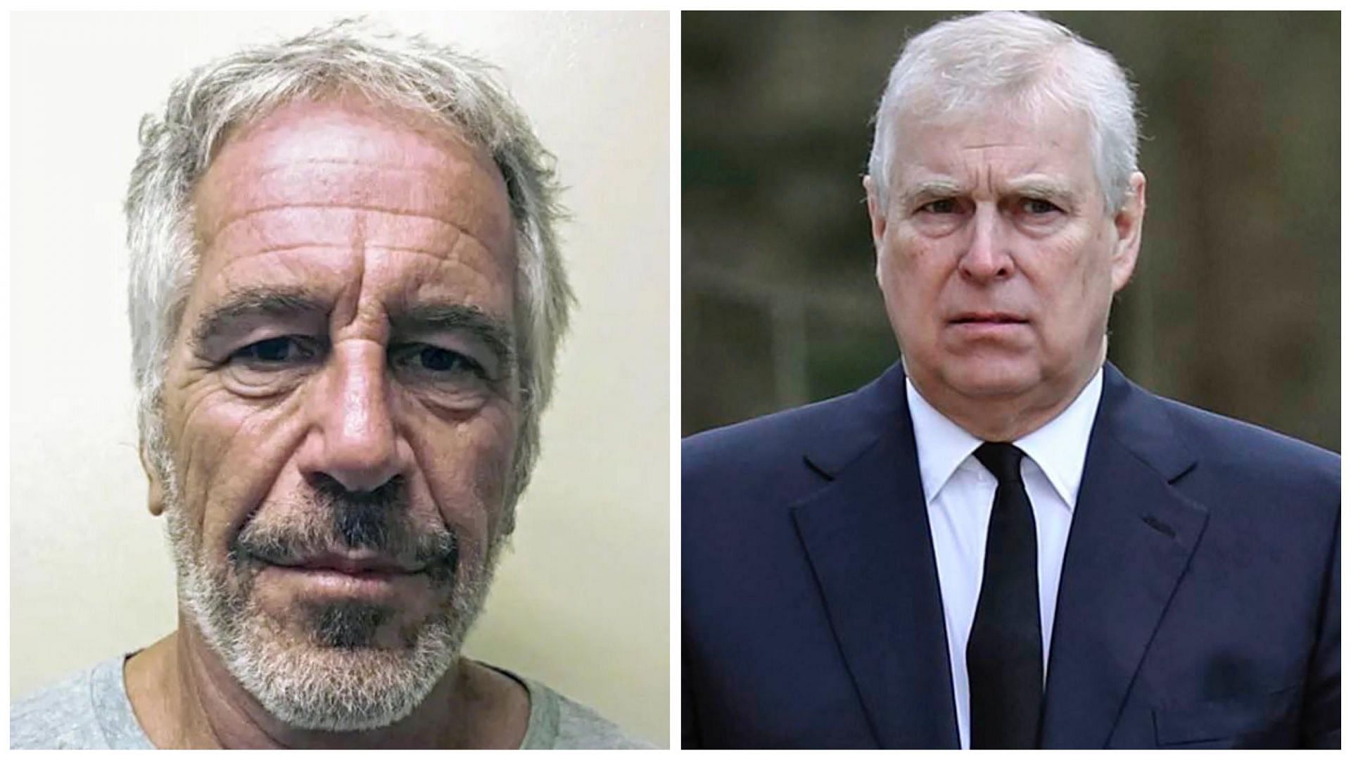 Prince Andrew (right) is a close freind of convicted s*x trafficker Jeffrey Epstein (left)  (Image via @pubity and @thealertcontent/X) 