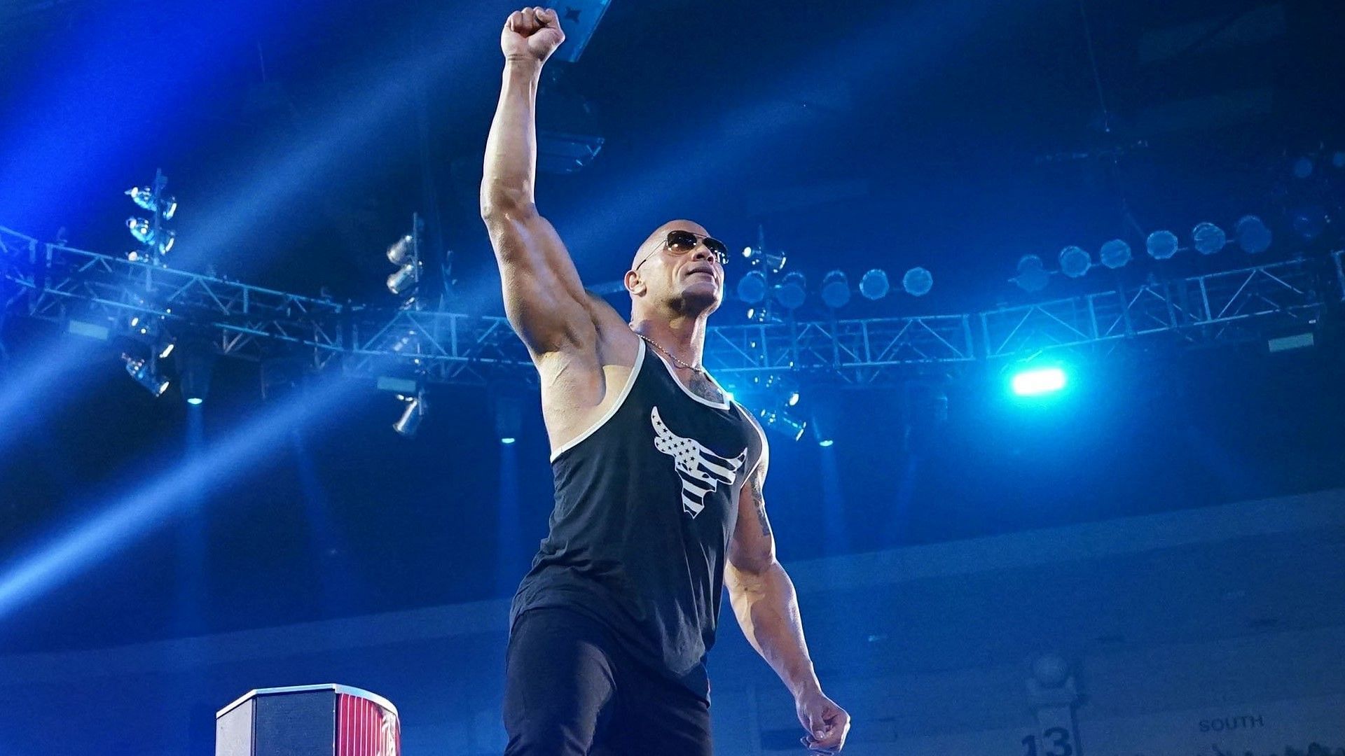 Dwayne &quot;The Rock&quot; Johnson poses for the WWE Universe