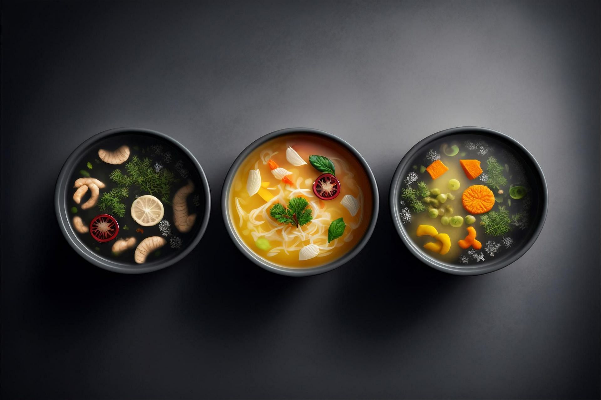 Healthy soups (Image by denamorado on Freepik)