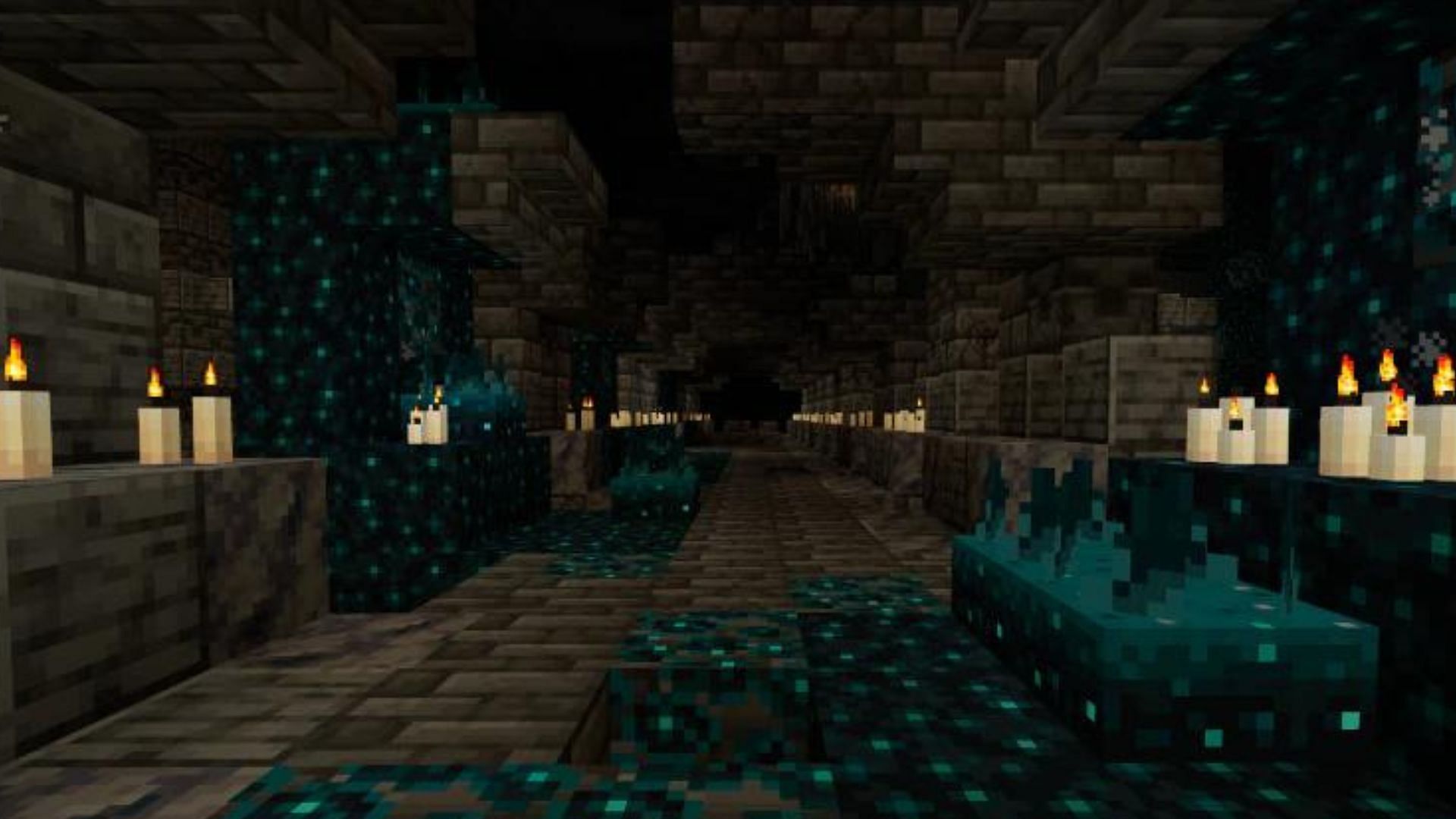 Ancient cities are found in the deep dark (Image via Mojang Studios)