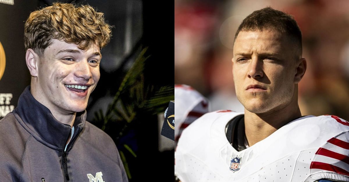 Is JJ McCarthy related to Christian McCaffrey? Looking at Michigan QB