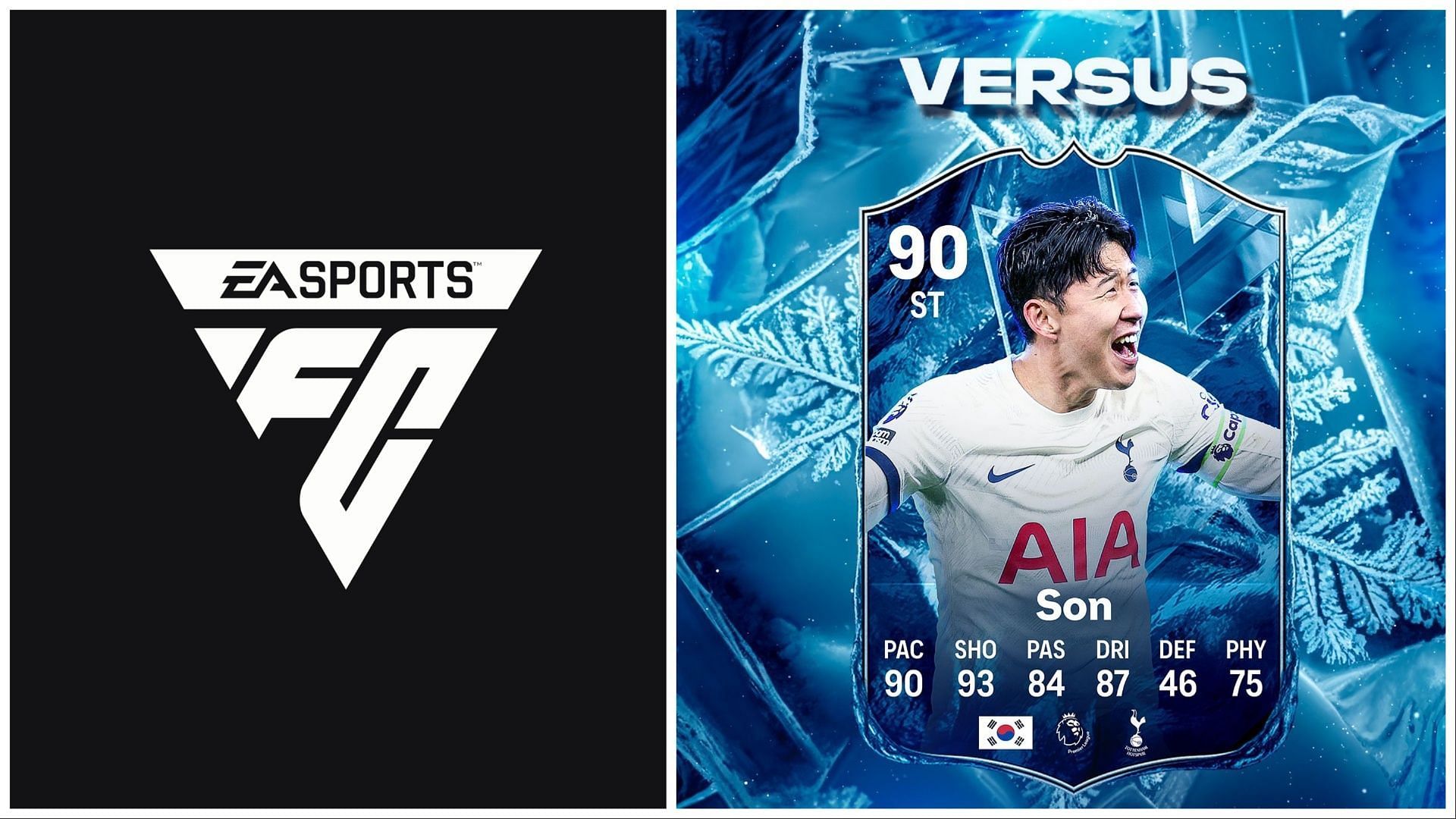 Versus Heung Min Son has been leaked (Images via EA Sports and Twitter/FUT Sheriff)