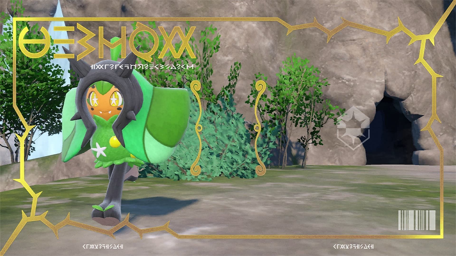 Ogrepon&#039;s pokedex entry from the Scarlet and Violet DLC (Image via The Pokemon Company)