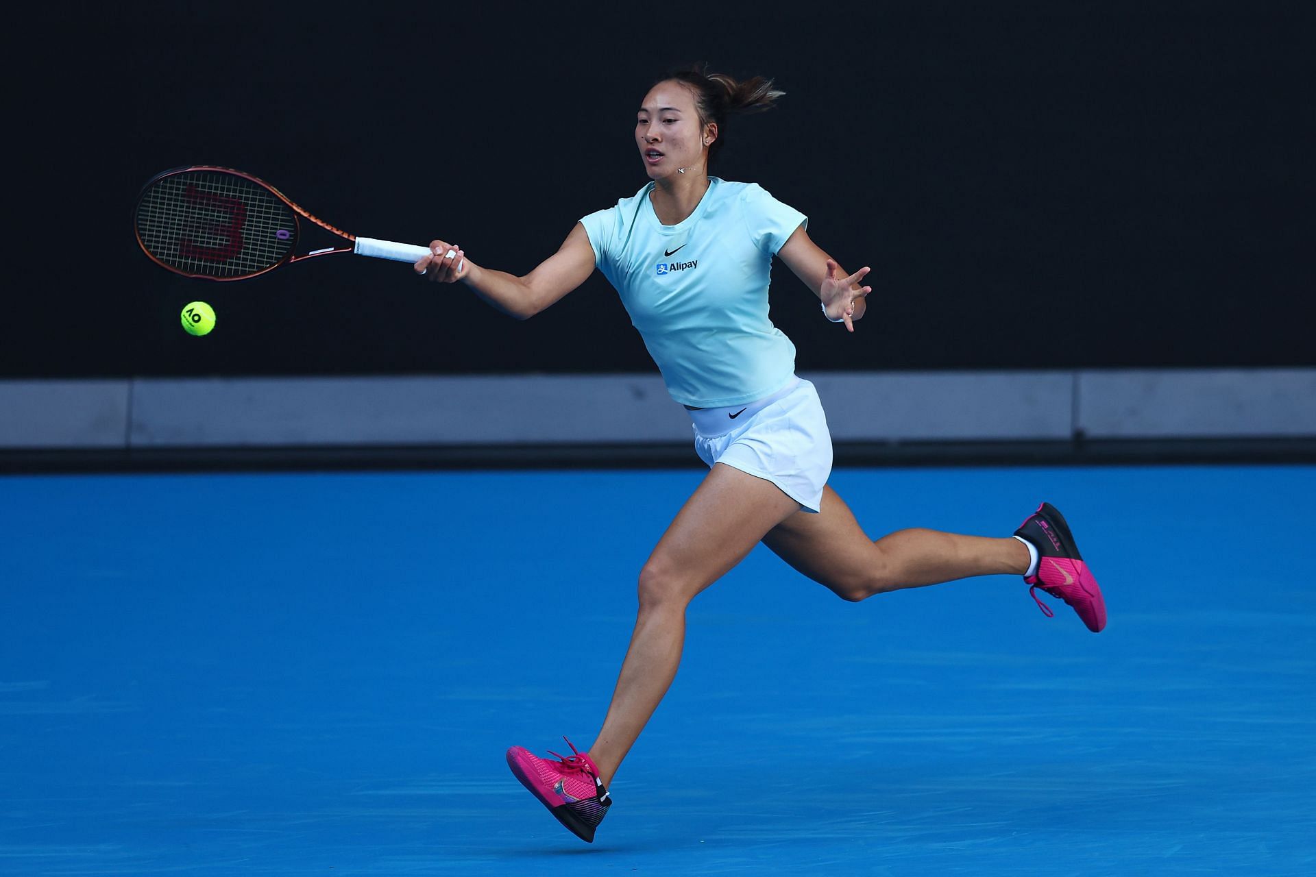 Qinwen Zheng at the 2024 Australian Open.
