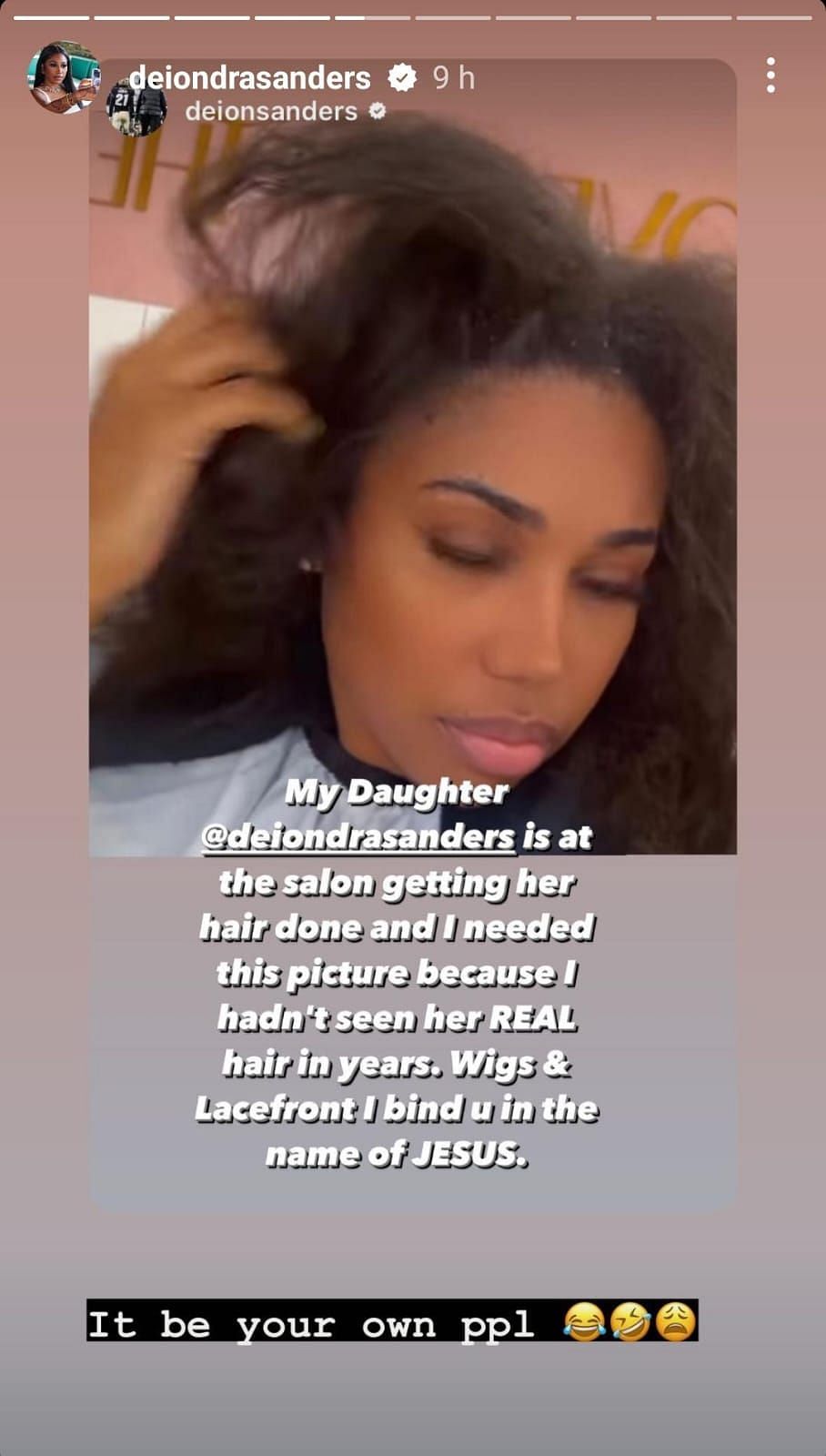 Deion Sanders’ daughter Deiondra Sanders claps back at dad as Coach