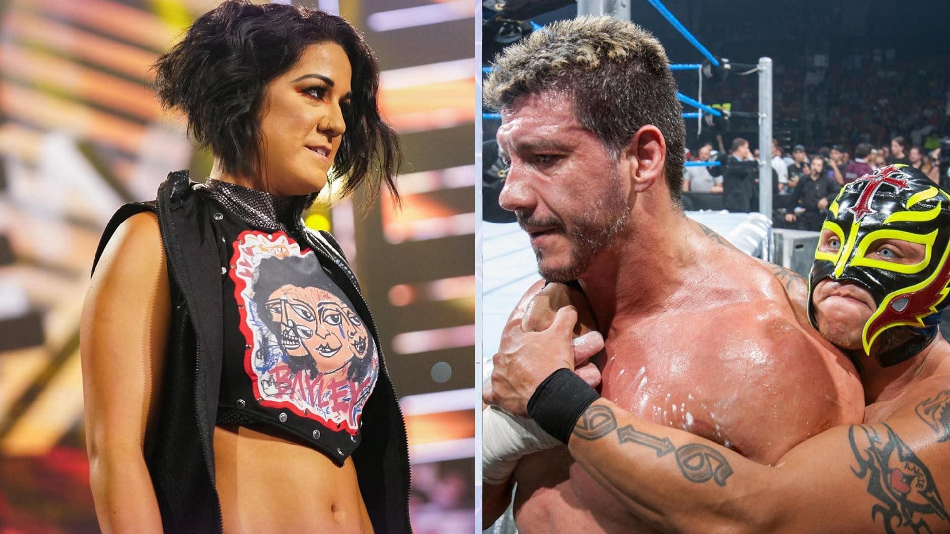 Bayley, Eddie Guerrero and Rey Mysterio in picture