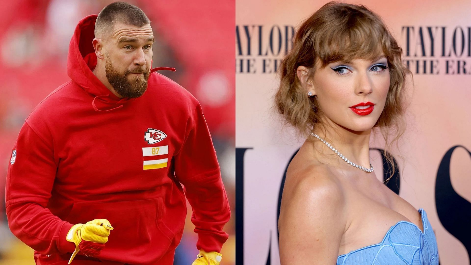 Kansas City Chiefs tight end Travis Kelce and multi-awarded pop singer Taylor Swift