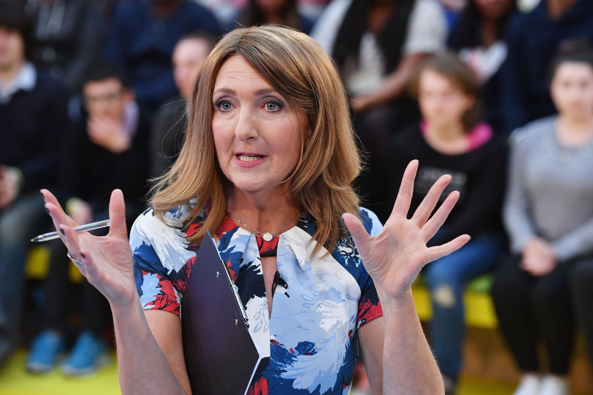 Victoria Derbyshire speaking at the EU Referendum Debate (Image by Getty Images)