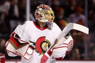 Anton Forsberg of the NHL's Ottawa Senators