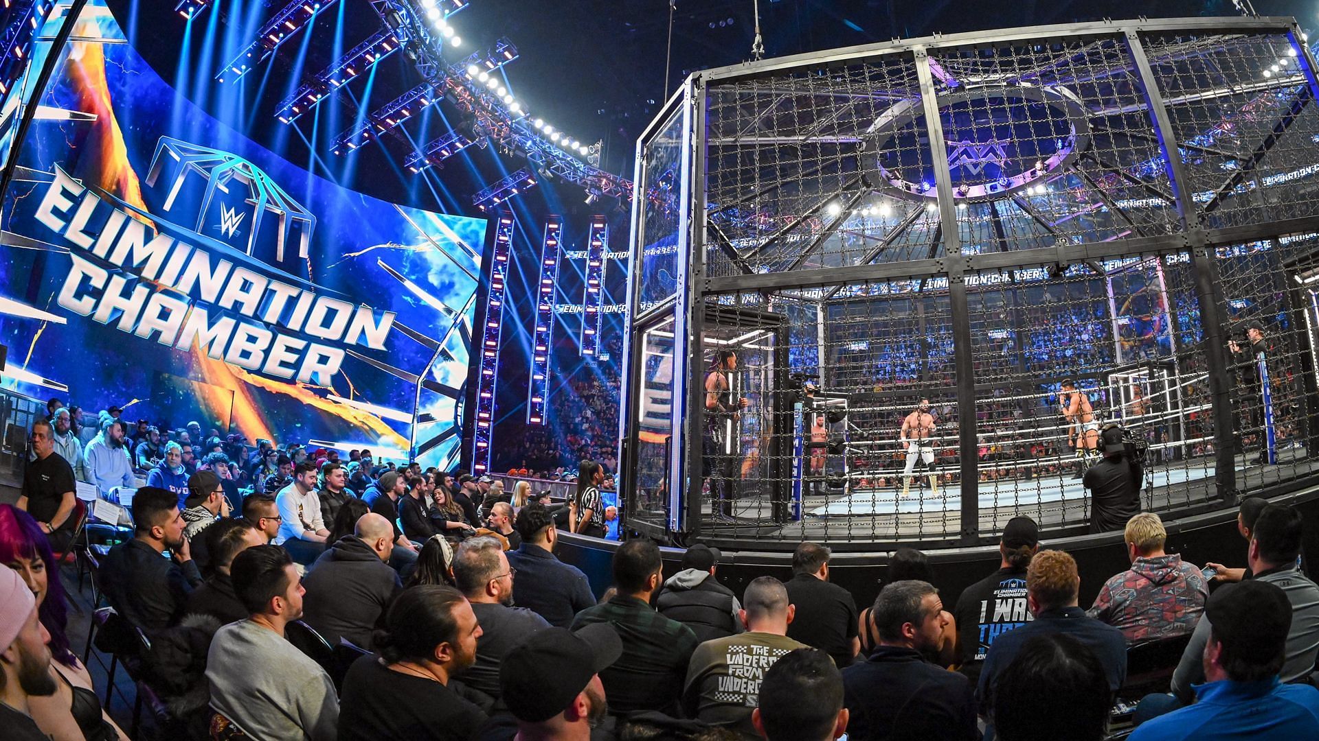 The Elimination Chamber structure.