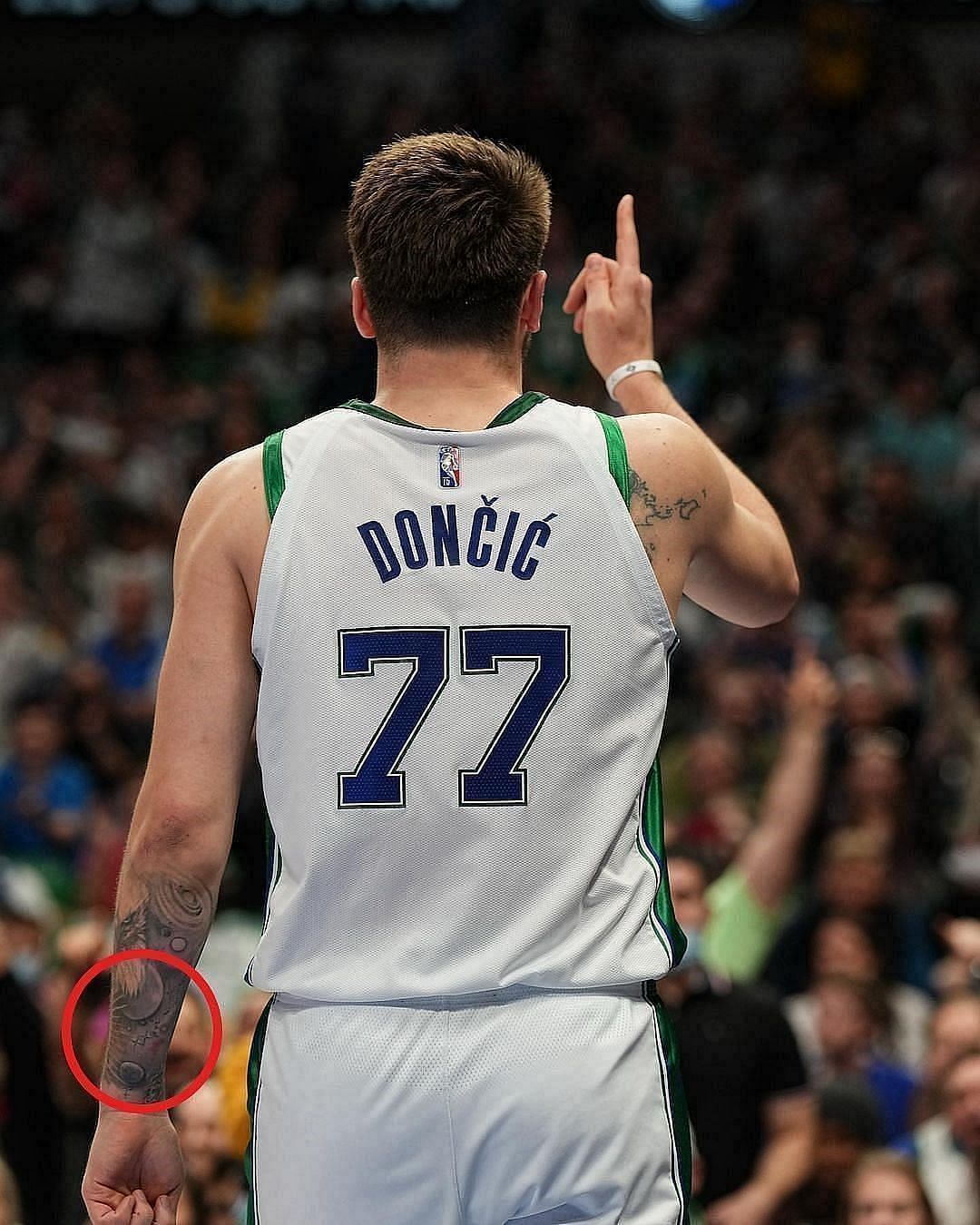 Luka Doncic Moon Tattoo