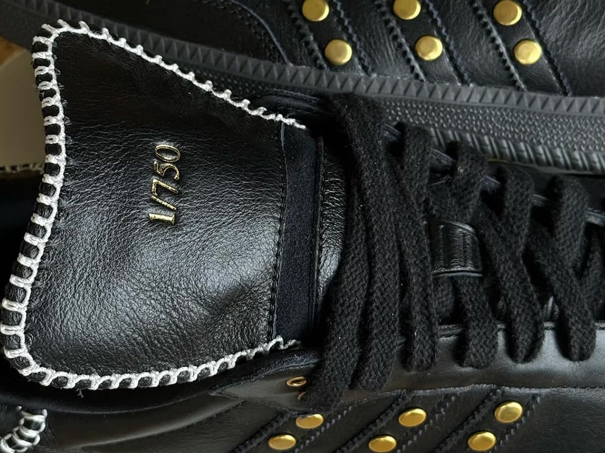 Wales Bonner x Adidas Samba &quot;Black Gold&quot; Sneakers (Image via Instagram/@hypebeastkicks)
