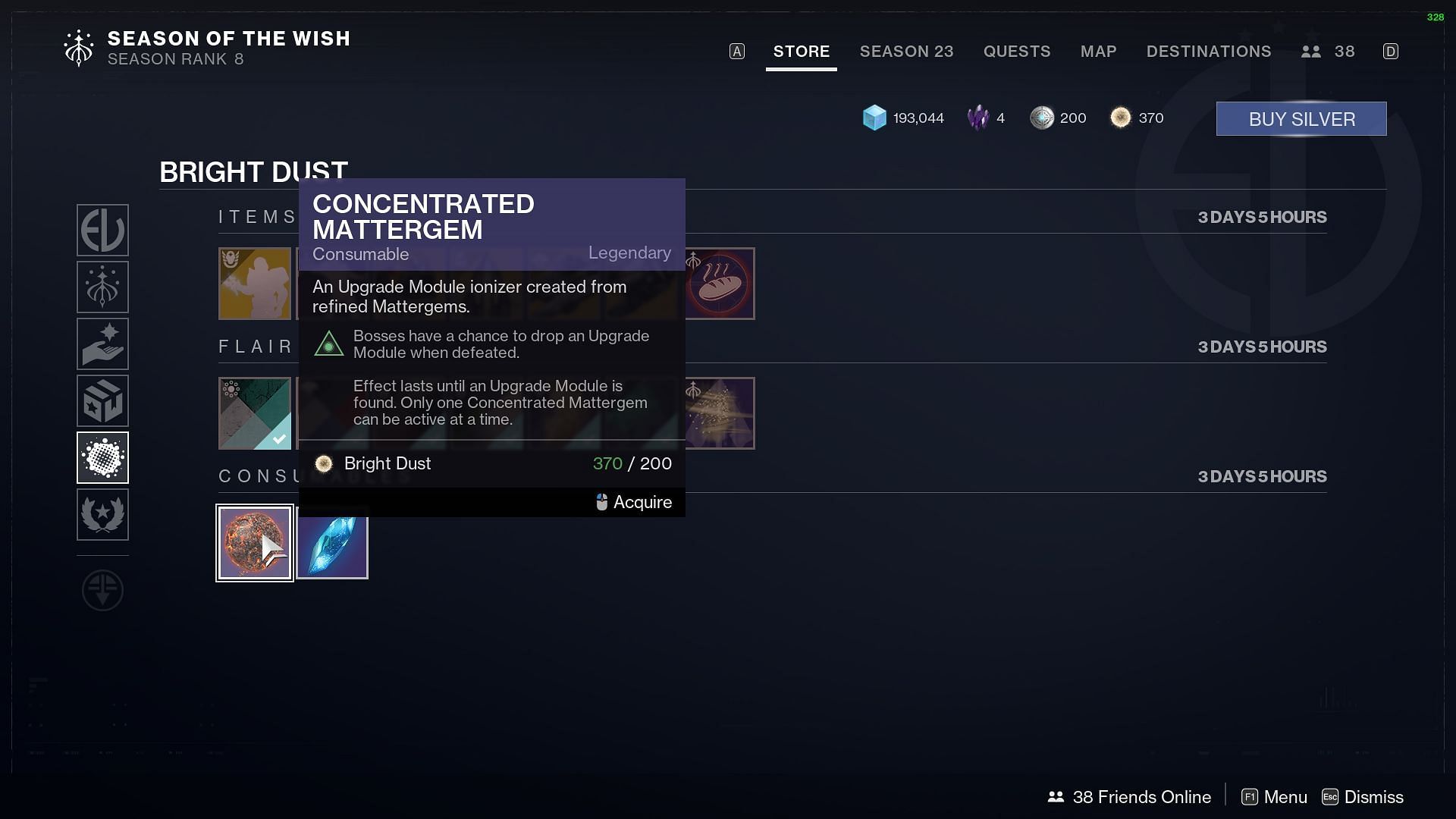 Concentrated Mattergem (Image via Bungie)