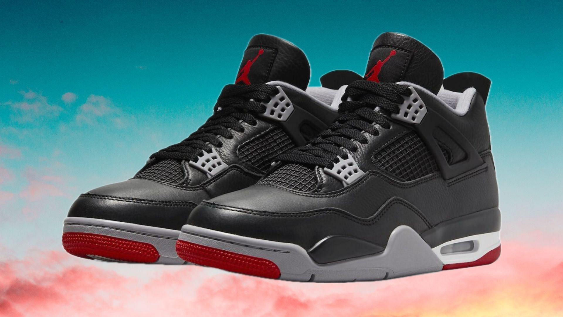 Air Jordan 4 Bred Reimagined shock drop (Image via Instagram/@zsneakerheadz)