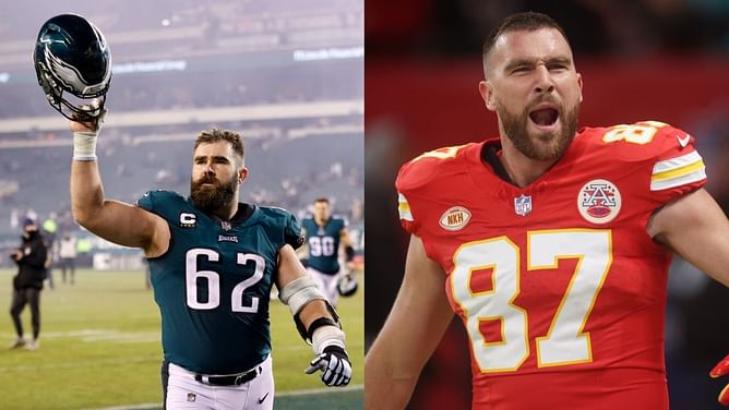 Jason Kelce fires Travis Kelce up for Super Bowl run: "Finish that m**herf**ker"