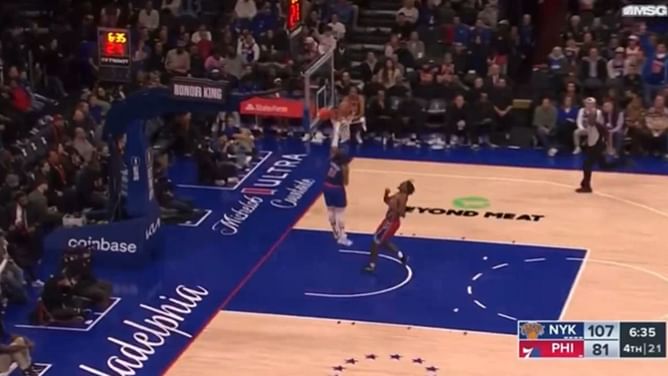 "They raised the rim last minute": Jalen Brunson comically debunks why he couldn't dunk in blowout win vs 76ers