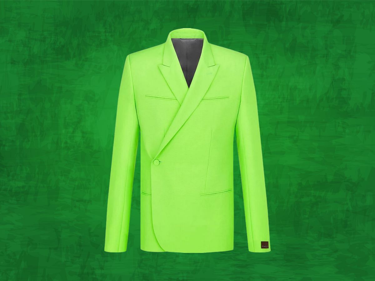 The Dior x Cactus Jack Oblique Jacket &#039;Fluorescent Green&#039; (Image via Goat)