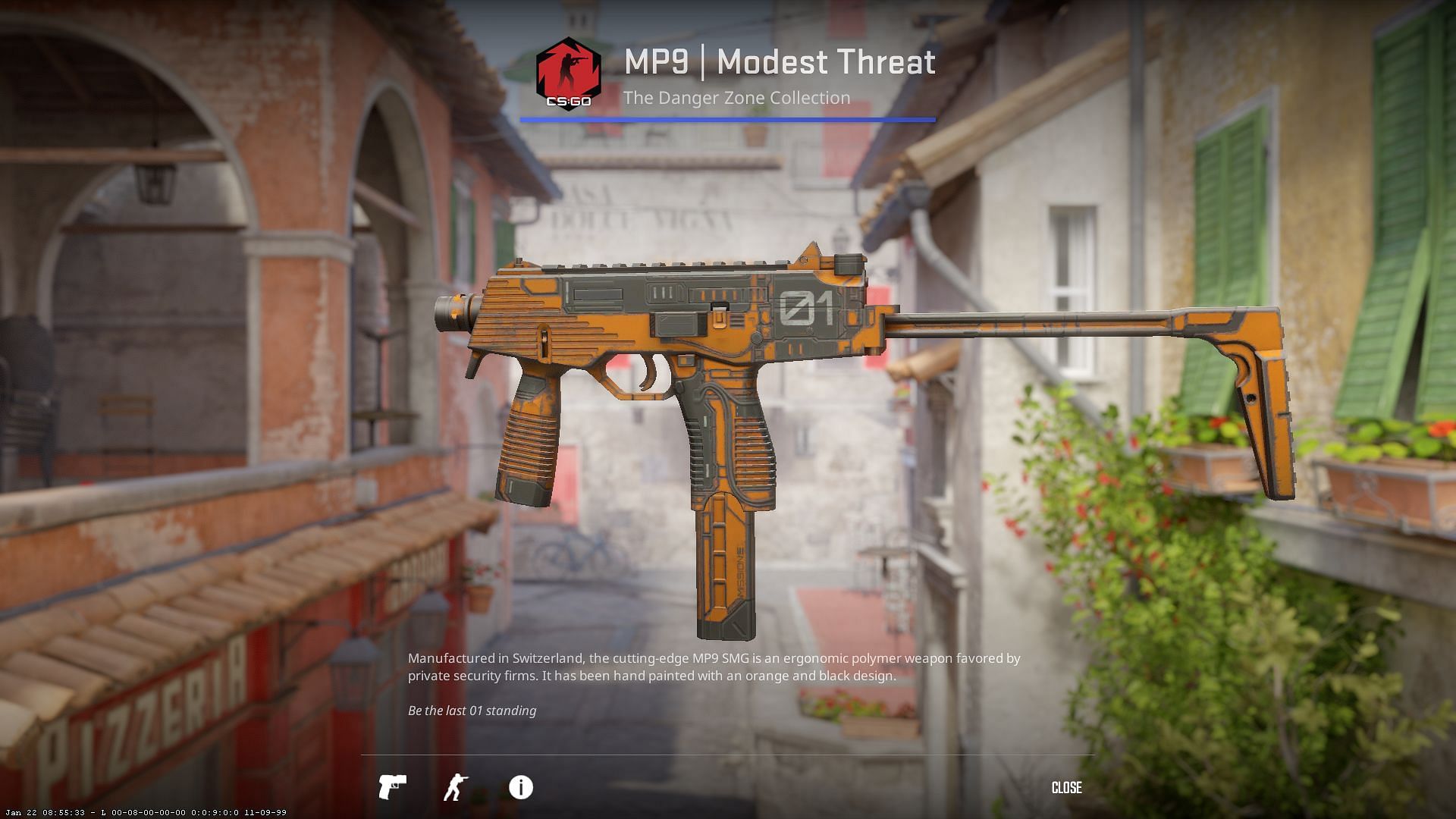 MP9 Modest Threat (Image via Valve)