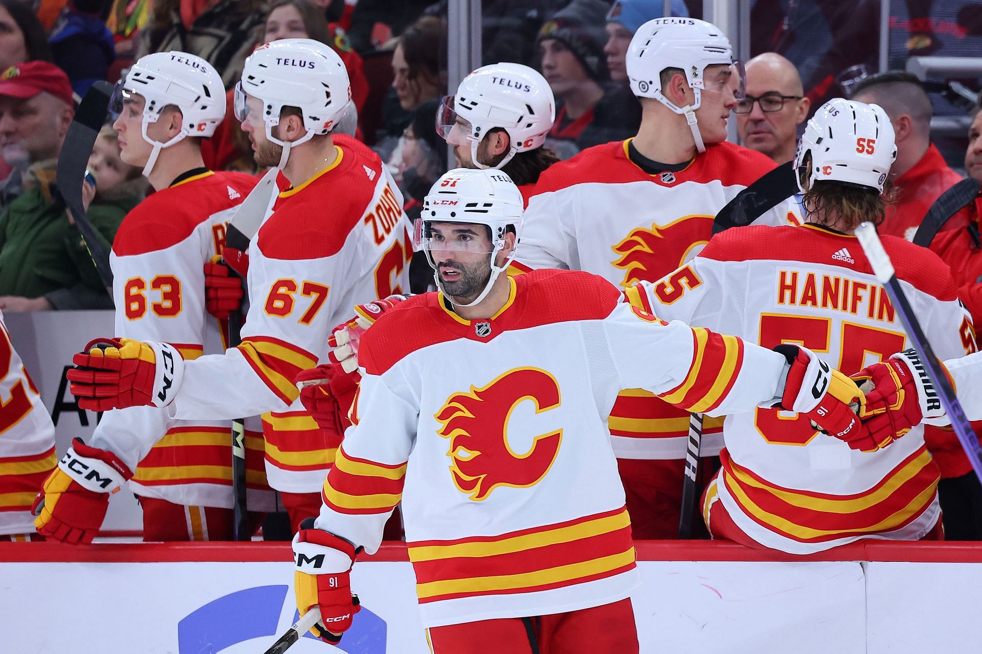 Calgary Flames v Chicago Blackhawks