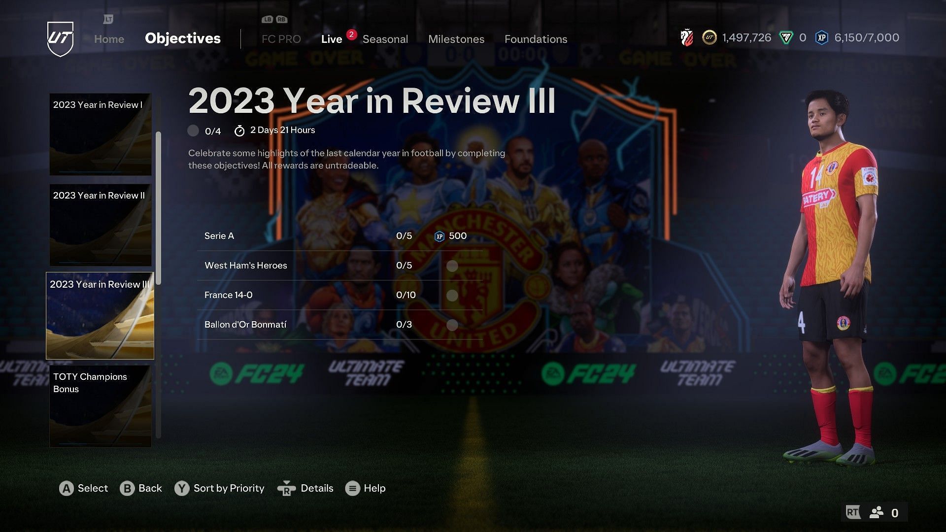 The new objective set (Image via EA Sports)