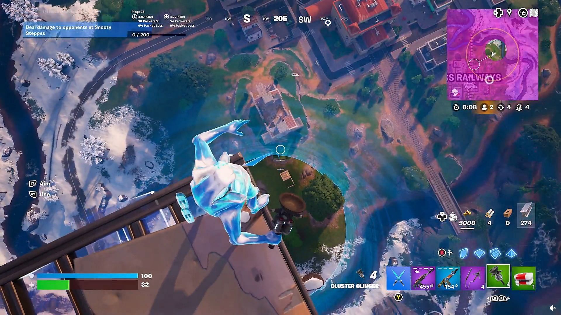 Fortnite player rains death from above to secure a Victory Royale, community left in awe