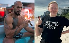 Pearl Davis has a four-word reaction to Andrew Tate's response aimed at Mikhaila Peterson