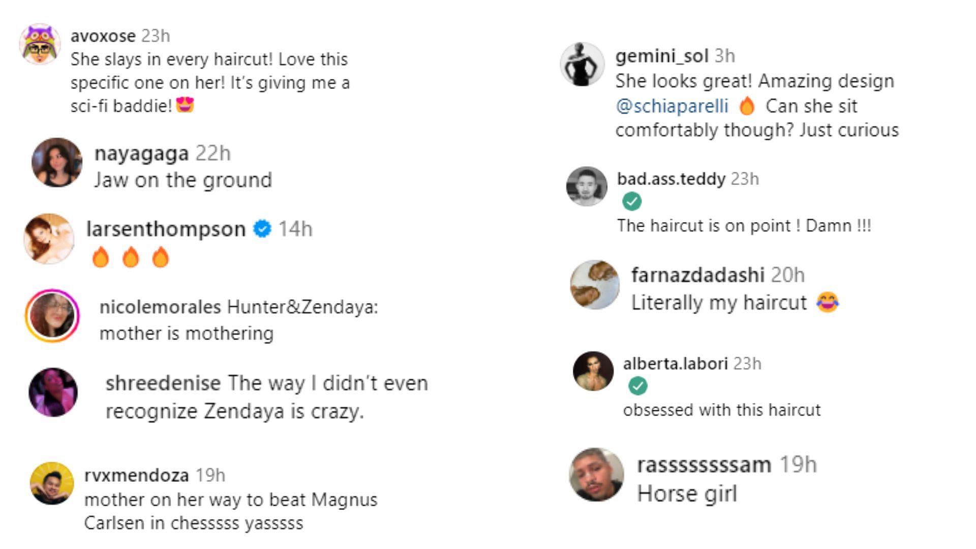 Fans appreciated Zendaya&#039;s Schiaparelli look at Haute Couture (Image via Instagram/@Schiaparelli)