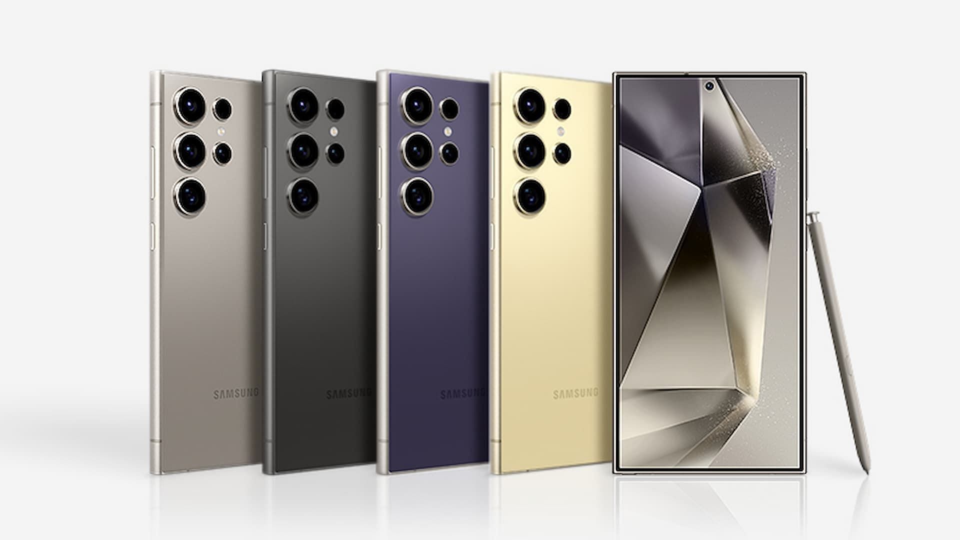 Samsung Galaxy S24 Ultra colors (Image via Samsung)