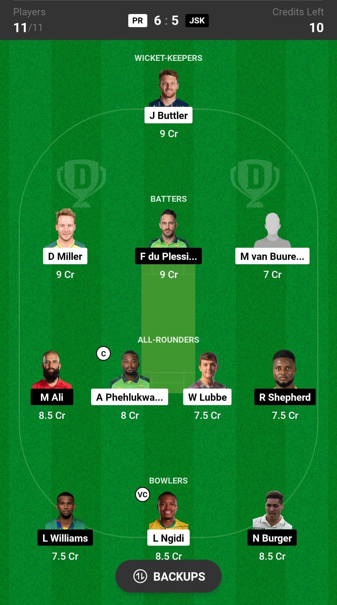 Paarl Royals vs Joburg Super Kings Dream11 Prediction Today, Grand League