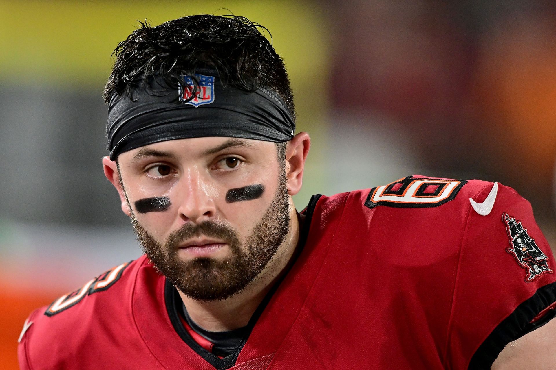 Baker Mayfield at NFC Wild Card Playoffs - Philadelphia Eagles v Tampa Bay Buccaneers