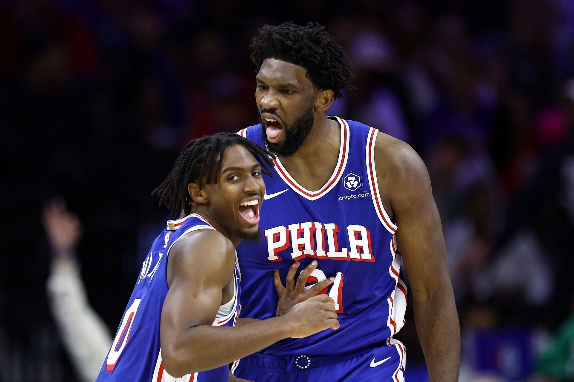 Looking at the Philadelphia 76ers starting lineup and depth chart