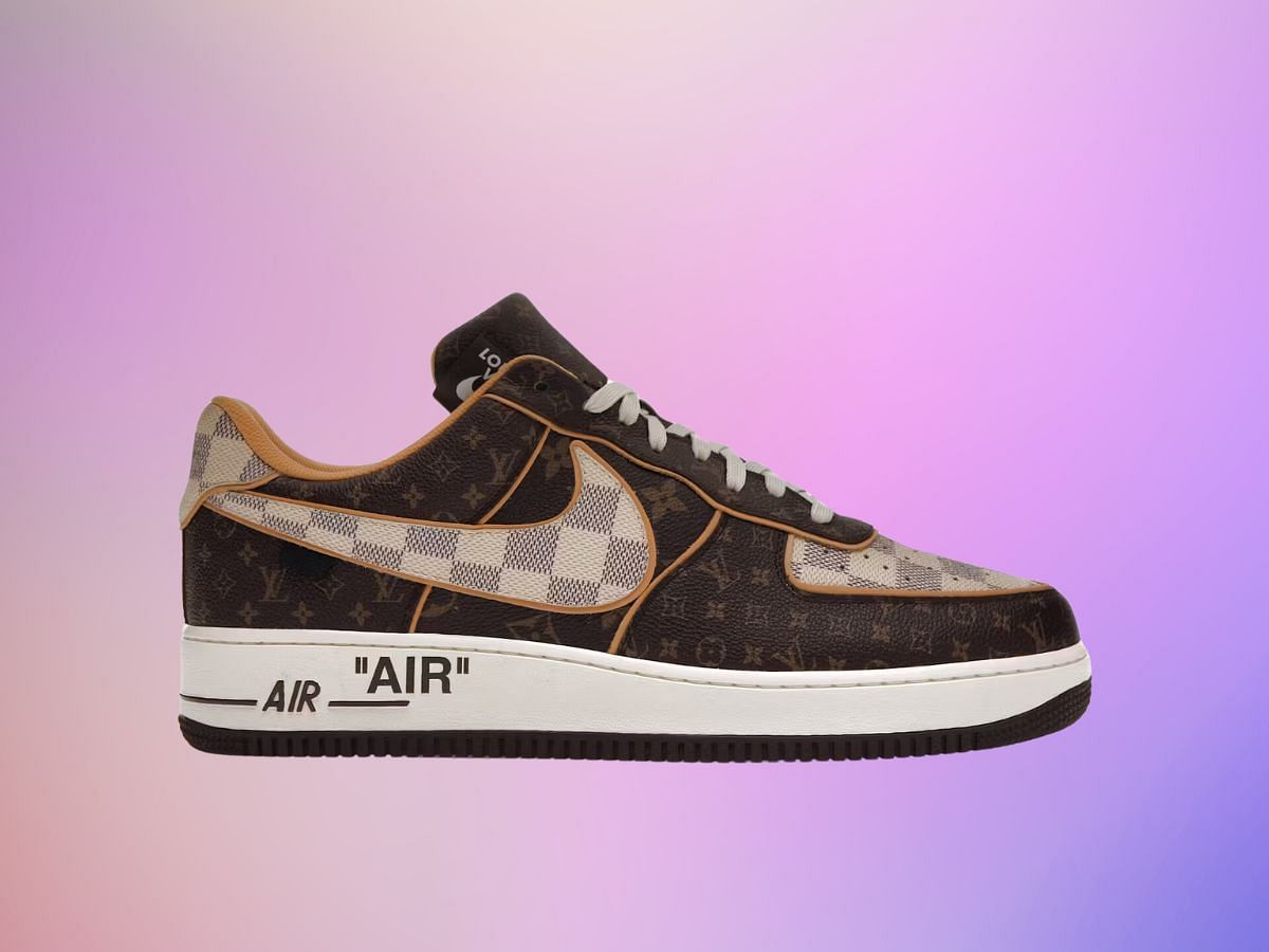 Nike Air Force 1 Low Louis Vuitton Monogram Brown Damier Azur - $52,095.672 (Image via Sportskeeda)