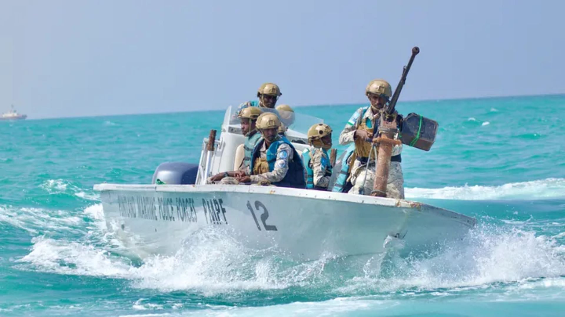 Somali maritime police patrol (Image via AP Photo/Jackson Njehia)
