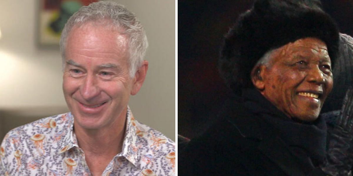 John McEnroe met John McEnroe in 1996.