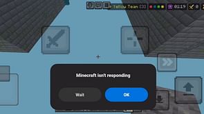 Minecraft player dies in-game due to 'not responding' error