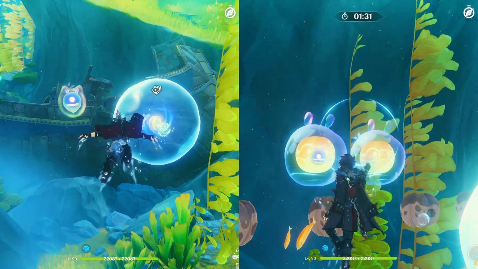 The second energy orb is located near the shipwreck (Image via HoYoverse)