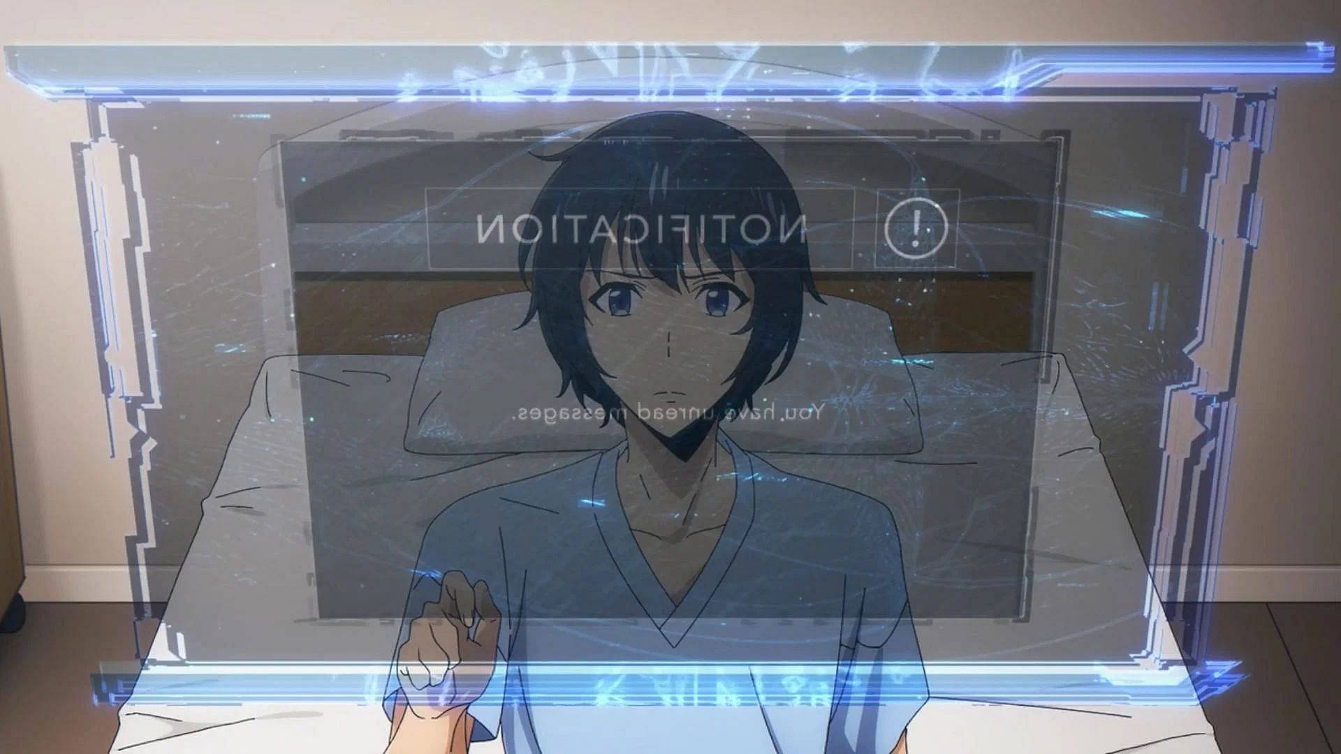 Sung Jin-Woo finds out the existence of the System (image via A-1 Pictures)